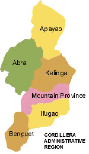Cordillera Adminitrative Region CAR Map