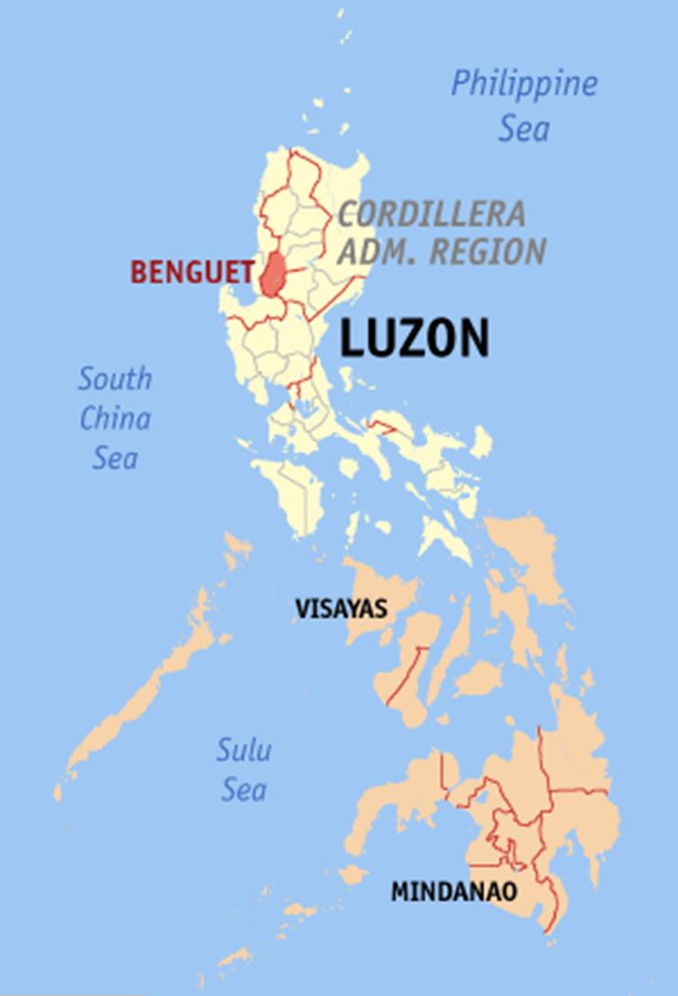 Benguet Locator Map 