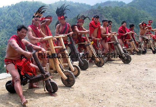 ifugao wooden bike race