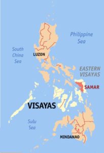 Samar locator map